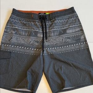 Quiksilver Charcoal Patterned Board Shorts